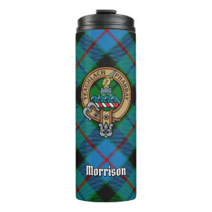 Clan Morrison Wappen über die Jagd auf Tartan Thermosbecher