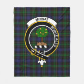 Clan Mowat Tartan Kariert Fleecedecke (Vorderseite)