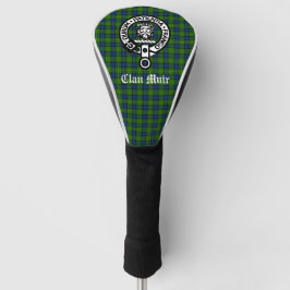 Clan Muir / Mehr Wappen Abzeichen & Tartan Golf Headcover