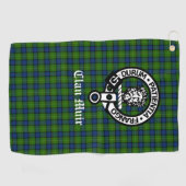 Clan Muir oder mehr Wappen Abzeichen & Tartan Golfhandtuch (Horizontal)