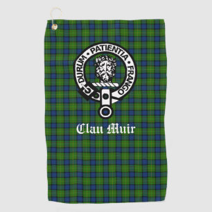 Clan Muir oder mehr Wappen Abzeichen & Tartan Golfhandtuch