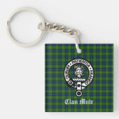 Clan Muir oder mehr Wappen Abzeichen & Tartan Schlüsselanhänger (Vorderseite)