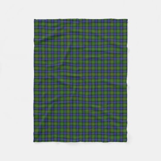 Clan Muir Tartan Fleecedecke (Vorderseite)