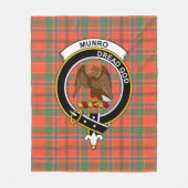 Clan Munro Ancient Tartan Kariert Fleecedecke (Vorderseite)