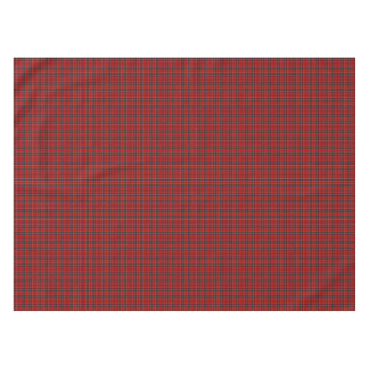 Clan Munro Bright Red Scottish Tartan Tischdecke (Vorderseite (Horizontal))