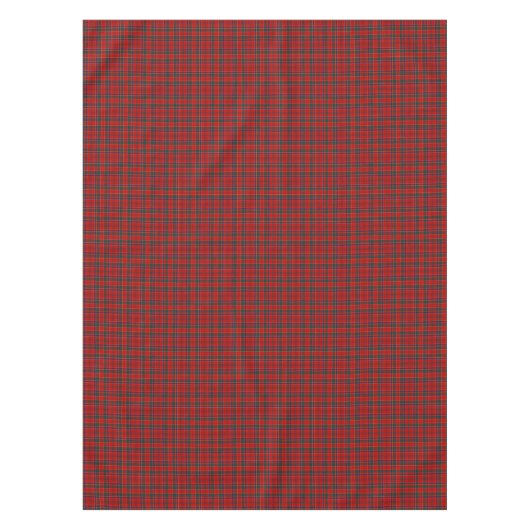 Clan Munro Bright Red Scottish Tartan Tischdecke (Vorderseite)