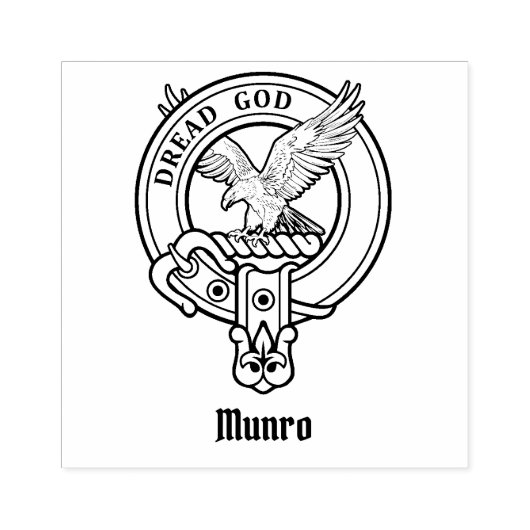 Clan Munro Crest Gummistempel (Prägung)