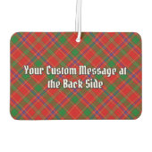 Clan Munro Crest over Tartan Autolufterfrischer (Rückseite)