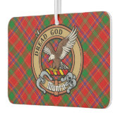 Clan Munro Crest over Tartan Autolufterfrischer (Links)