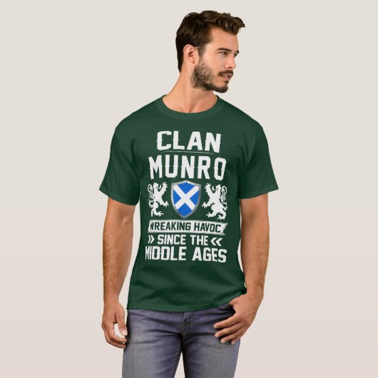 Clan MUNRO Kindermädchen T-Shirt (Vorne ganz)