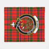 Clan Munro Modern Tartan Kariert Fleecedecke (Vorderseite (Horizontal))
