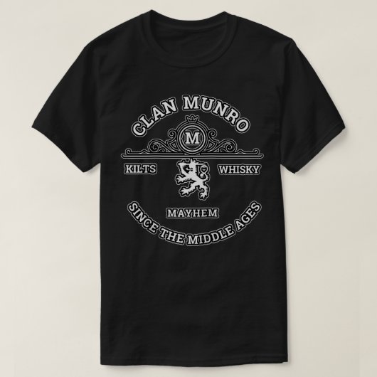 Clan Munro Scottish Kilt Highland Games T-Shirt (Design vorne)
