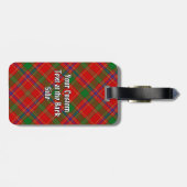 Clan Munro Tartan Gepäckanhänger (Rückseite horizontal)