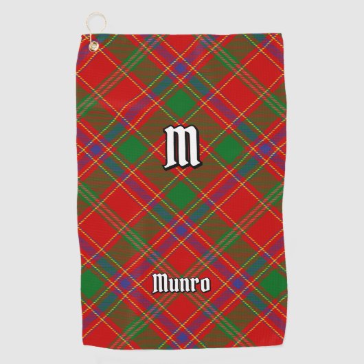 Clan Munro Tartan Golfhandtuch (Vorderseite)
