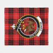 Clan Munro Tartan Kariert Fleecedecke (Vorderseite (Horizontal))
