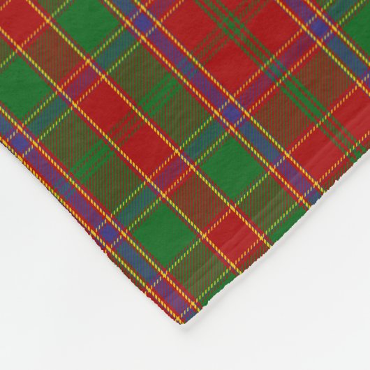 Clan Munro Tartan Kariert Fleecedecke (Ecke)