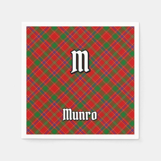 Clan Munro Tartan Serviette (Vorderseite)