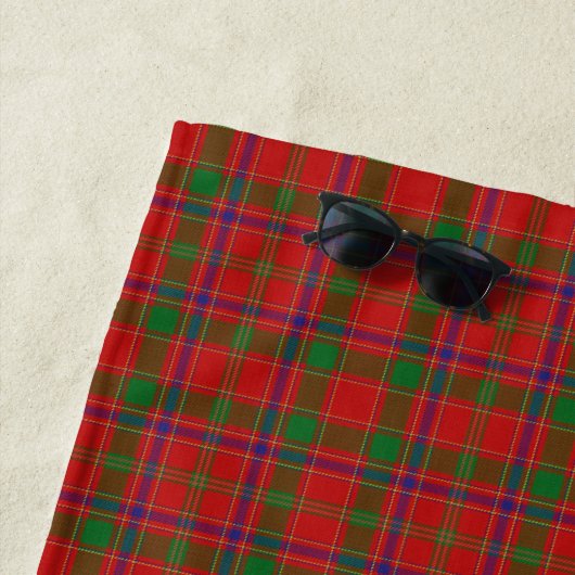 Clan Munro Tartan Strandtuch (Beispiel)