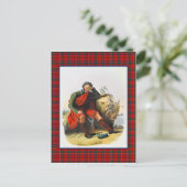 Clan Munro Vintag Illustration Tartan Frame Postkarte (Stehend Vorderseite)