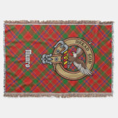 Clan Munro-Wappen über Tartan Decke (Vorderseite)
