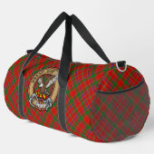 Clan Munro-Wappen über Tartan Duffle Bag (Rechte Ecke)