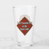 Clan Munro-Wappen über Tartan Glas (Rückseite)