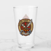 Clan Munro-Wappen über Tartan Glas (Vorderseite)