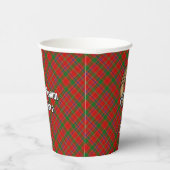 Clan Munro-Wappen über Tartan Pappbecher (Rechts)