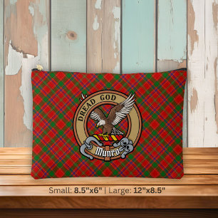 Clan Munro-Wappen über Tartan Zubehörtasche