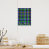 Clan Murray Colors of Scotland 2 Tartan Kariert Poster (Küche)