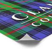 Clan Murray Colors of Scotland 2 Tartan Kariert Poster (Ecke)