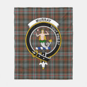 Clan Murray Dysart von Atholl Weathered Tartan Pla Fleecedecke (Vorderseite)