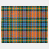 Clan Murray Kariert Tartan Blue Orange Green Karo Fleecedecke (Vorderseite (Horizontal))