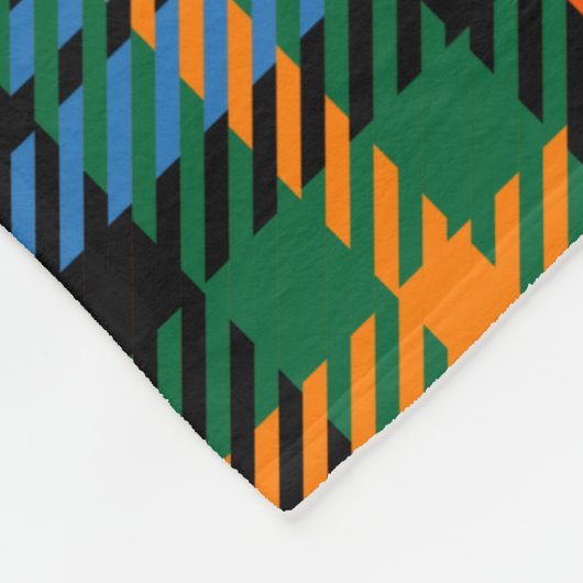 Clan Murray Kariert Tartan Blue Orange Green Karo Fleecedecke (Ecke)