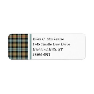 Clan Murray Tan und Black Weathered Tartan