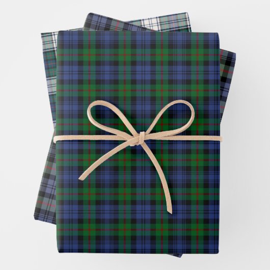 Clan Murray Tartan Variationen Geschenkpapier Set (Beispiel)