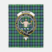 Clan Murray von Atholl Ancient Tartan Kariert Fleecedecke (Vorderseite)