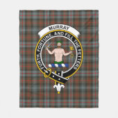 Clan Murray von Atholl Weathered Tartan Kariert Fleecedecke (Vorderseite)