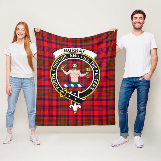 Clan Murray von Tulloch Tartan Kariert Fleecedecke (Beispiel)