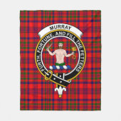 Clan Murray von Tulloch Tartan Kariert Fleecedecke (Vorderseite)