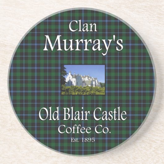 Clan-Murrays alter Blair-Schloss-Kaffee Co. Sandstein Untersetzer (Vorne)