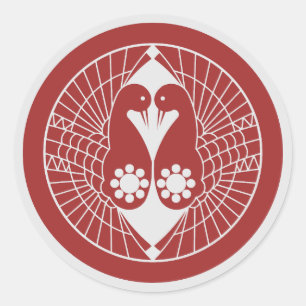 Clan Nanbu Wappen (Kamon) Klassischer Rundsticker Runder Aufkleber