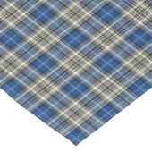 Clan Napier Blue, Black and White Scottish Tartan Tischdecke (Schrägansicht)