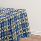 Clan Napier Blue, Black and White Scottish Tartan Tischdecke (Beispiel)