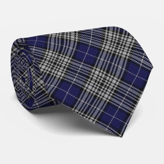 Clan Napier Letter N Monogram Tartan Krawatte (Gerollt)