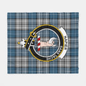 Clan Napier Modern Tartan Kariert Fleecedecke (Vorderseite (Horizontal))