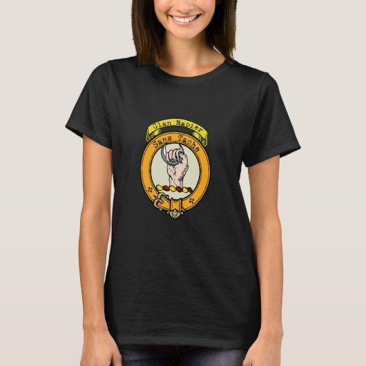 Clan Napier Scottish Wappen T-Shirt (Vorderseite)