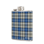 Clan Napier Tartan Monogram Flachmann (Links)