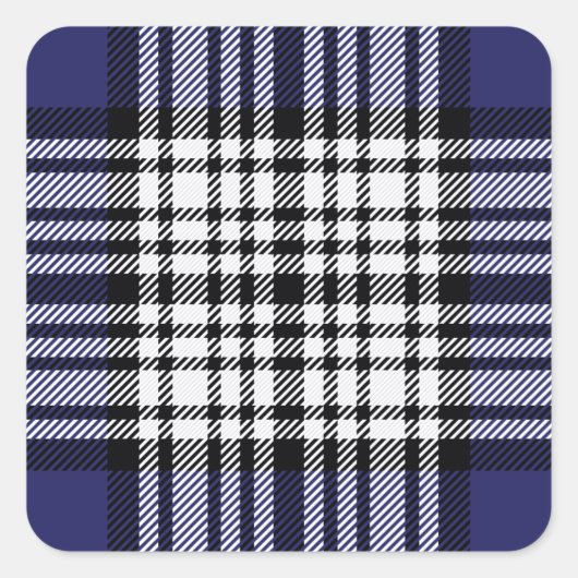 Clan Napier Tartan Quadratischer Aufkleber (Vorderseite)