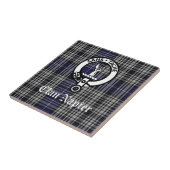 Clan Napier Wappen Abzeichen und Tartan Fliese (Seite)